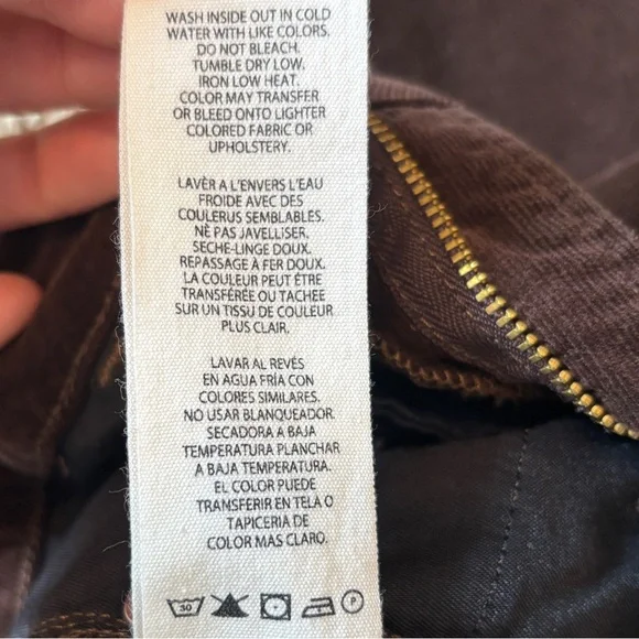 Frame Le Crop Mini Boot corduroy trousers Woman’s Size 29 - Picture 8 of 16